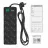 Сетевой фильтр SVEN Surge Protector SVEN SF-10E-16, 10 Sockets, Children protection, Varistor protection, NON-FLAMMABLE, 3680W, 5.0m, Black