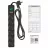 Prelungitor cu protectie SVEN Surge Protector SVEN SF-06E-16, 6 Sockets, Children protection, Varistor protection, NON-FLAMMABLE, 3680W, 5.0m, Black