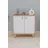 Raft de perete Nex Home Biblioteca cu 2 compartimente Smyrna Nex Home 64 x 30 x 67 cm, Stejar/Alb