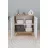 Raft de perete Nex Home Biblioteca cu 2 compartimente Smyrna Nex Home 64 x 30 x 67 cm, Stejar/Alb