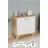 Raft de perete Nex Home Biblioteca cu 2 compartimente Smyrna Nex Home 64 x 30 x 67 cm, Stejar/Alb