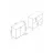Raft de perete Nex Home Biblioteca cu 2 compartimente Smyrna Nex Home 64 x 30 x 67 cm, Stejar/Alb