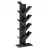 Raft de perete Jumi Biblioteca, raft pentru carti,tip copac, Jumi, 142x50x25cm, Negru