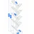 Raft de perete Jumi Biblioteca, raft pentru carti,tip copac, Jumi, 152x50x24 cm, Stejar