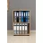 Raft de perete Nex Home Biblioteca cu 2 compartimente Folder Nex Home  49 x 30 x 73 cm, Stejar