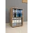 Raft de perete Nex Home Biblioteca cu 2 compartimente Folder Nex Home  49 x 30 x 73 cm, Stejar