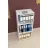 Raft de perete Nex Home Biblioteca cu 3 compartimente Folder Nex Home  49 x 30 x 108 cm, Alb