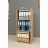Raft de perete Nex Home Biblioteca cu 3 compartimente Folder Nex Home  49 x 30 x 108 cm, Stejar