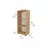 Raft de perete Nex Home Biblioteca cu 3 compartimente Folder Nex Home  49 x 30 x 108 cm, Stejar