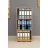 Raft de perete Nex Home Biblioteca cu 3 compartimente Folder Nex Home  49 x 30 x 108 cm, Stejar