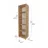 Raft de perete Nex Home BIBLIOTECA CU 5 COMPARTIMENTE FOLDER  49 X 30 X 178 CM, STEJAR