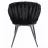 Scaun Jumi Scaun premium Jumi, Molto, 85x58x62cm, picioare din otel, material catifea, Negru