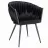Scaun Jumi Scaun premium Jumi, Molto, 85x58x62cm, picioare din otel, material catifea, Negru