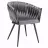 Scaun Jumi Scaun premium Jumi, Molto, 85x58x62cm, picioare din otel, material catifea, Graphite