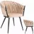 Scaun Jumi Scaun premium Jumi, Molto, 85x58x62cm, picioare din otel, material catifea, Bej