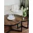 Masa cafea Jumi Set mese de cafea, Jumi, 80x80x52cm, 50x50x42cm, design modern, Maro