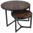 Masa cafea Jumi Set mese de cafea, Jumi, 80x80x52cm, 50x50x42cm, design modern, Maro