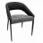 Стул Jumi Scaun premium Jumi, BERGAMO, 80x50x65cm, picioare din metal, Negru/gri