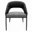 Стул Jumi Scaun premium Jumi, BERGAMO, 80x50x65cm, picioare din metal, Negru/gri