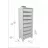 Masa/dulap pentru depozitare Nex Home DORA-8-BYZ Ansamblu depozitare cu 8 compartimente Dora Nex Home 45,6 x 30 x 116 cm, Alb