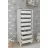 Masa/dulap pentru depozitare Nex Home DORA-8-BYZ Ansamblu depozitare cu 8 compartimente Dora Nex Home 45,6 x 30 x 116 cm, Alb