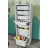 Masa/dulap pentru depozitare Nex Home PERA-7-BYZ Ansamblu depozitare cu 7 compartimente Pera Nex Home 45 x 30 x 125 cm, Alb