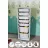 Masa/dulap pentru depozitare Nex Home PERA-7-BYZ Ansamblu depozitare cu 7 compartimente Pera Nex Home 45 x 30 x 125 cm, Alb