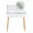 Masa de toaleta Jumi MASA DE TOALETA SCANDI 3 CU OGLINDA LED ROTUNDA 40CM, ,  125X80X40CM, ALB CM-254145
