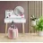 Masa de toaleta Jumi MASA DE TOALETA SCANDI 3 CU OGLINDA LED ROTUNDA 40CM, ,  125X80X40CM, ALB CM-254145