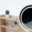 Masa de toaleta Jumi MASA DE TOALETA CU OGLINDĂ, LUMINA LED SI MINERE DIN PIELE, , 87X47X18CM, PIN/ALB CM-324329