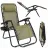 Sezlong Jumi SEZLONG DE GRADINA PLIABIL  MULTI-POZITII CU RAFT SI BLOCARE SCAUN OLIV OM-282032