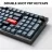 Игровая клавиатура Keychron Keychron V5 QMK/VIA Custom Mechanical Keyboard Russian Layout (V5-C1-RU), Frosted Black, 96% layout, Knob, RGB Backlight, Keychron K pro Mechanical Red Switch, Hot-Swap, USB Type-C, gamer (tastatura/клавиатура)
