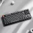 Gaming keyboard Keychron K8 MAX QMK WIRELESS CUSTOM MECHANICAL KEYBOARD RUSSIAN LAYOUT (K8M-J1-RU), BLACK, 80% TKL LAYOUT, ALUMINIUM FRAME, RGB BACKLIGHT,  SUPER MECHANICAL RED SWITCH, HOT-SWAP, 2.4GHZ&BLUETOOTH, USB TYPE-C, GAMER (TASTATURA/КЛАВИАТУРА)