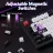 Игровая клавиатура Keychron Keychron Q5 HE QMK Wireless Custom Full-Metal Mechanical Keyboard (Q5H-M1), Carbon Black, 96% layout, Knob, RGB Backlight, Gateron Double-Rail Magnetic Nebula Switch, Hot-Swap, 2.4GHz&Bluetooth, USB Type-C, gamer (tastatura/клавиатура)