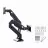 Держатель для монитора GEMBIRD Arm for 2 monitors 17”-35” - Full-motion desk arm Gembird MA-DA2-03, Alu and Steel, Gas spring 3-10 kg per screen, VESA 75/100, arm rotates, extends and retracts, tilts to change reading angles, and allows to rotate display from landscape-to-portrait