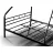 Pat Evger ДВУХЪЯРУСНАЯ КРОВАТЬ  R-70XL 90/140X200CM BLACK