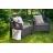 Set mobila de gradina KETER НАБОР САДОВОЙ МЕБЕЛИ  CORFU II DUO SET GRAPHITE/COOLGREY (258976)
