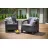 Set mobila de gradina KETER НАБОР САДОВОЙ МЕБЕЛИ  CORFU II DUO SET GRAPHITE/COOLGREY (258976)