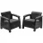 Set mobila de gradina KETER НАБОР САДОВОЙ МЕБЕЛИ  CORFU II DUO SET GRAPHITE/COOLGREY (258976)