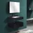 Set mobilier baie cu lavoar Cersanit SET MOBILIER BAIE DIN PIATRA SINTERIZATA 1016N (60CM)