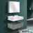 Set mobilier baie cu lavoar Cersanit SET MOBILIER BAIE DIN PIATRA SINTERIZATA 1016G (60CM)