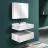 Комплект мебели для ванной с умывальником Sandonna Set mobilier baie din piatra sinterizata 1016A (60cm)