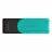 USB flash drive KINGSTON 128GB USB3.2   DATATRAVELER EXODIA S BLACK/TEAL, MOVING CAP DESIGN, (READ 100 MBYTE/S, WRITE 12 MBYTE/S)