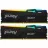 RAM KINGSTON 128GB (Kit of 2*64GB) DDR5-5600  Kingston FURY® Beast DDR5 RGB, PC44800, CL40, 2Rx8, 1.25V, Auto-overclocking, Asymmetric BLACK Large heat spreader, Dynamic RGB effects featuring Fury Infrared Sync technology, AMD® EXPO v1.1 and Intel® Extreme Memory