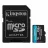 Card de memorie KINGSTON 256GB microSD Class10 A2 UHS-I U3 (V30) Kingston Canvas Go Plus Gen 4 + SD Adapter, Ultimate, up to 200Mb/s, Ideal for Android mobile devices, action cams, drones and 4K video production
