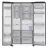 Frigider Samsung Refr/SBS Samsung RS80F67KCTEO Class C