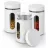 Set containere Tadar Набор банок для хранения Tadar Prato White 3pcs