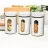 Set containere Tadar Набор банок для хранения Tadar Prato White 3pcs
