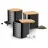 Set containere Tadar Набор контейнеров Tadar Geometric Black 3pcs