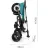 Bicicleta pentru copii QPlay Детский велосипед Qplay Rito Rubber Blue-Green